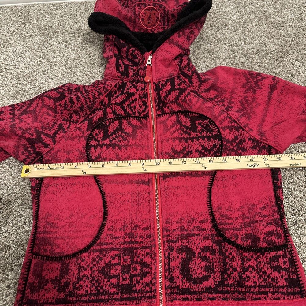 Lululemon Scuba Hoodie Special Edition Snowflake Full Zip Jacket Fleece Size 8 - Picture 7 of 10